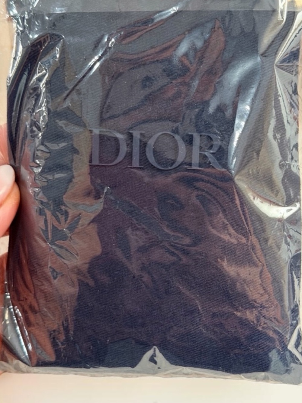 Dior Parfums Black Textured Leather Card Holder with dust bag - NIB - Picture 11 of 13